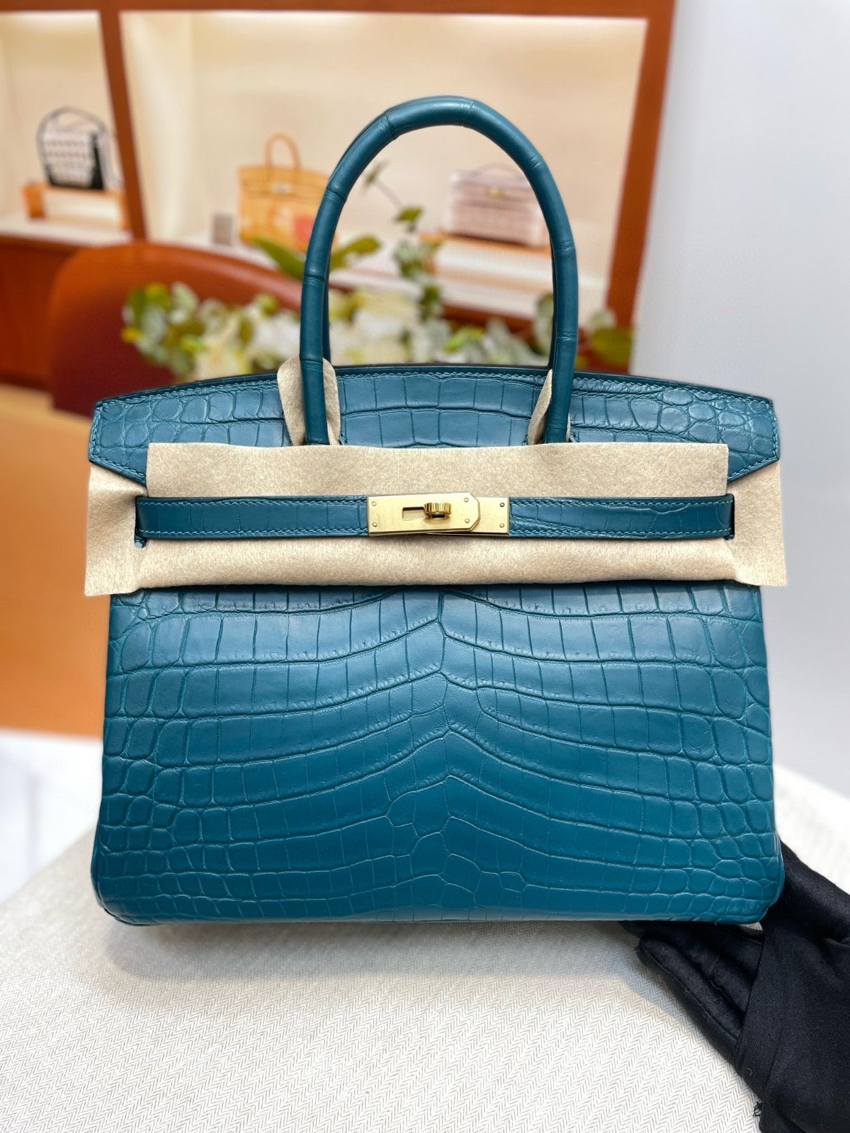 Birkin Hermes alligator 25cm